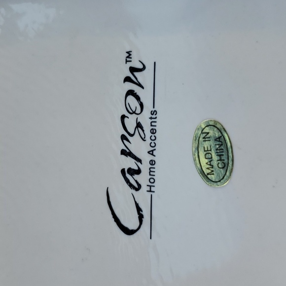 Carson Home Accents The Lord's Prayer Square Plate Porcelain 5" X 5" SUPER CUTE - Picture 6 of 7